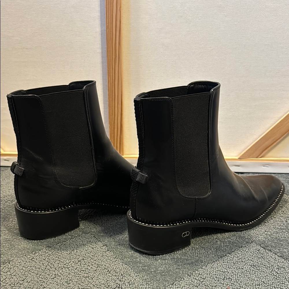 Authentic Christian Dior woman’s Black Leather Boots - Picture 5 of 9